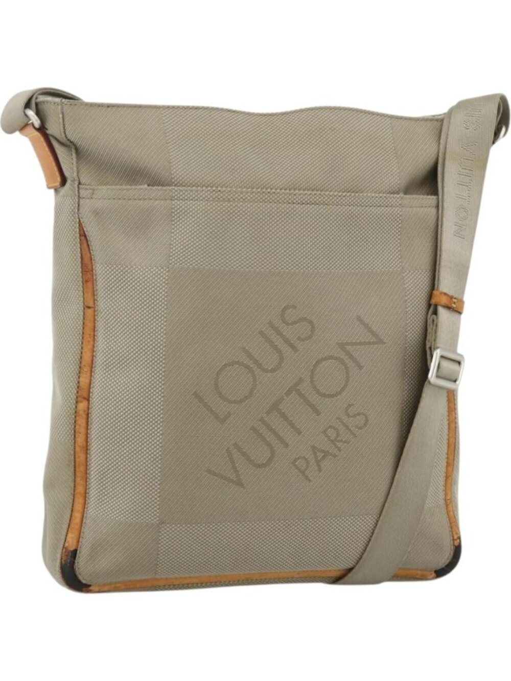 LOUIS VUITTON Damier Geant Compignon Messenger Bag Gray M93046